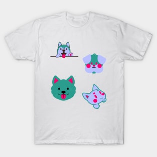 cute lovely dogs staring at you to move your U... for excited pet lover only T-Shirt